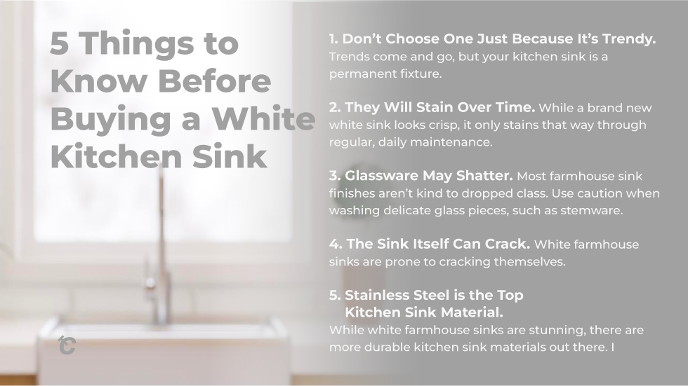 why buy a white kitchen sink