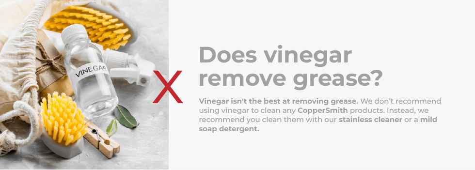 Does vinegar remove grease? 