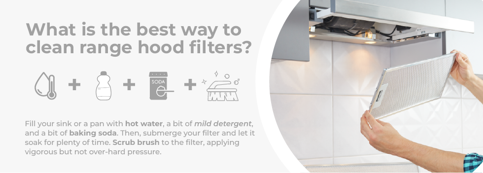 How to clean range hood filters
