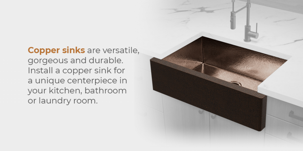 copper sinks are versatile
