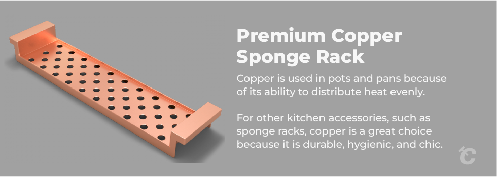 copper sponge rack