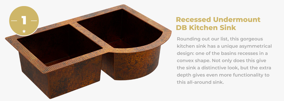 recessed undermount sink