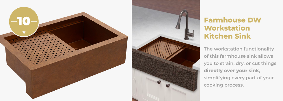 Farmhouse Workstation Kitchen Sink