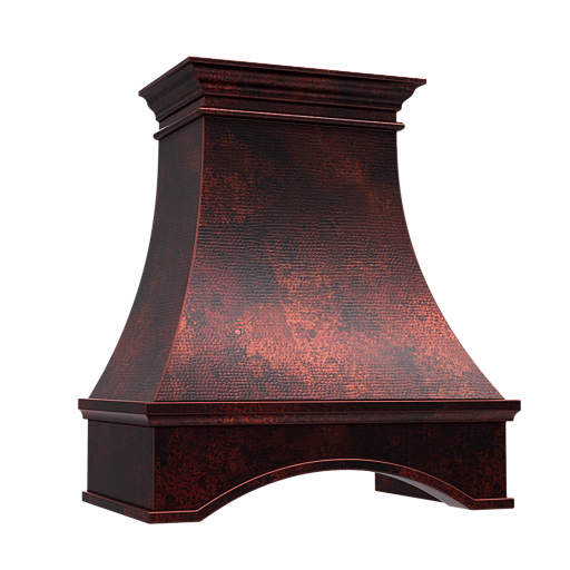 coppersmith red fire range hood