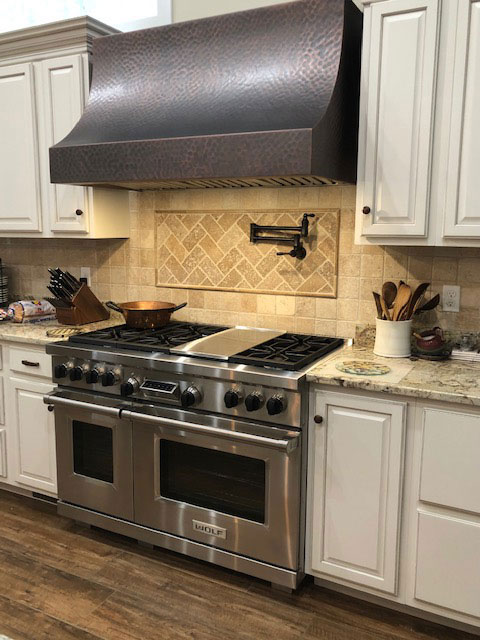 tile backsplash hammered hood wolf