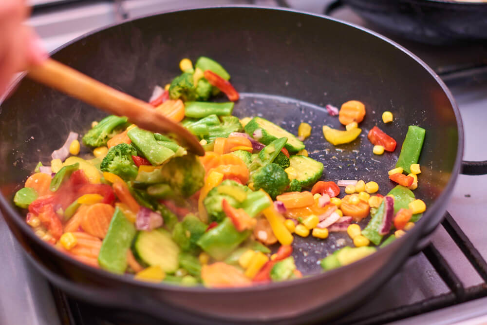 If you sauté a lot of food, you will need to clean your vent hood filter more often.  