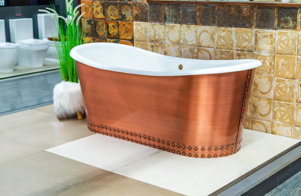 Does copper make a good bathtub material?