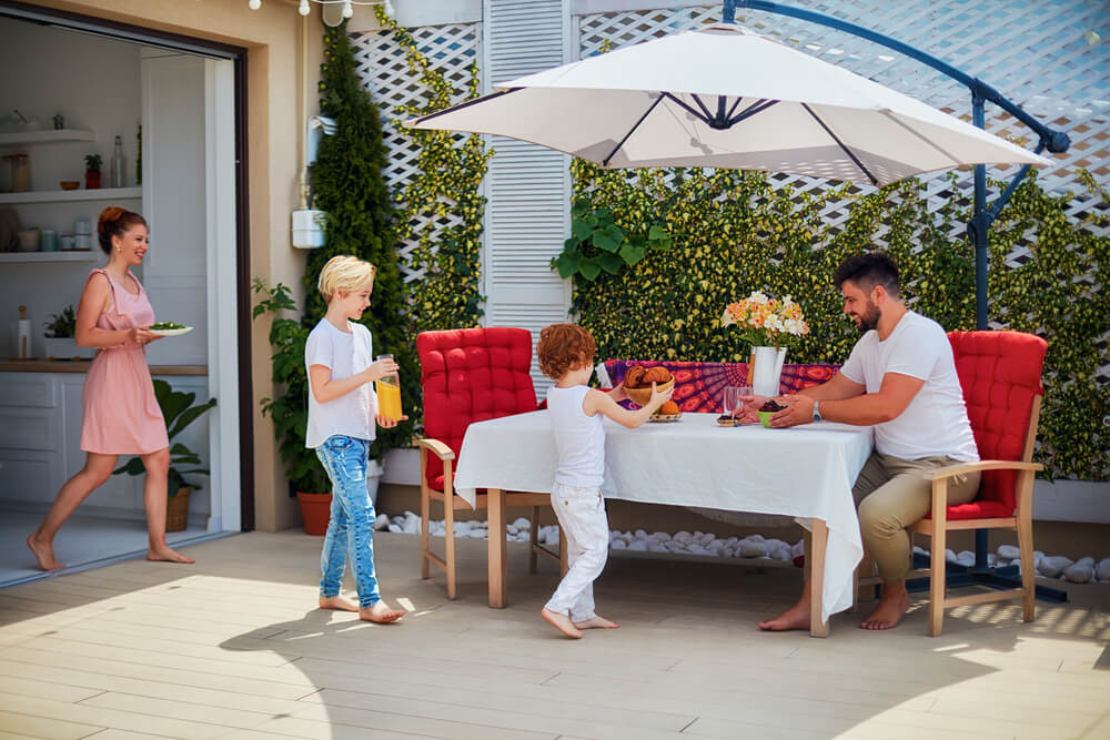 how to create a family-friendly patio.