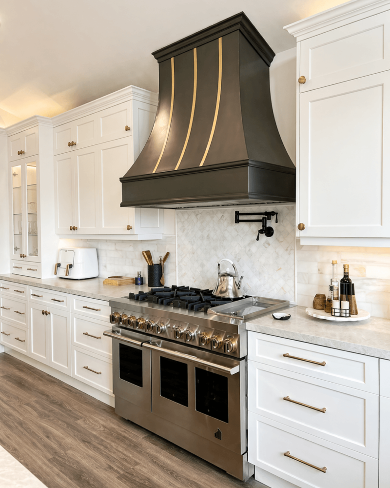 Copper Range Hood Closeup