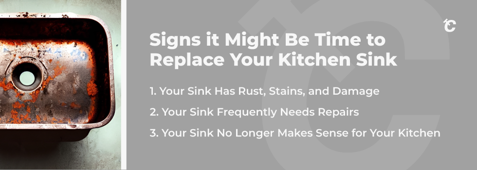 signs to replace your sink