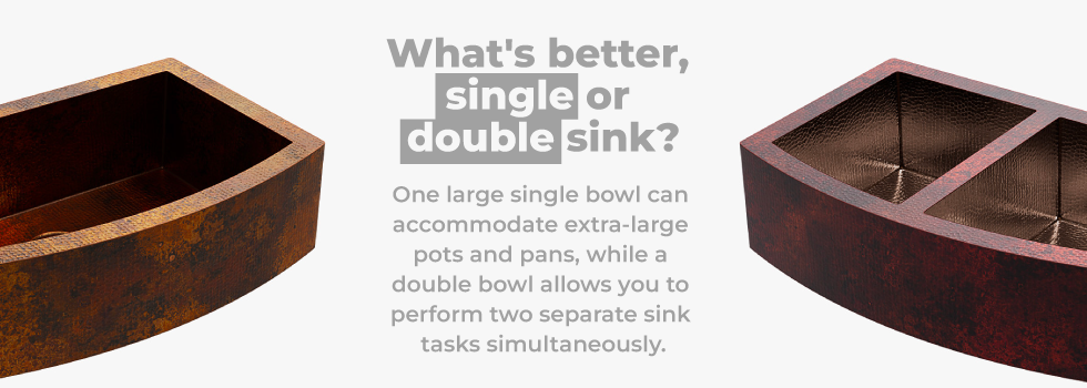 single vs double bowl sink