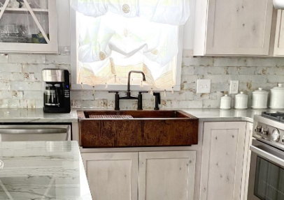 copper farmhouse sink