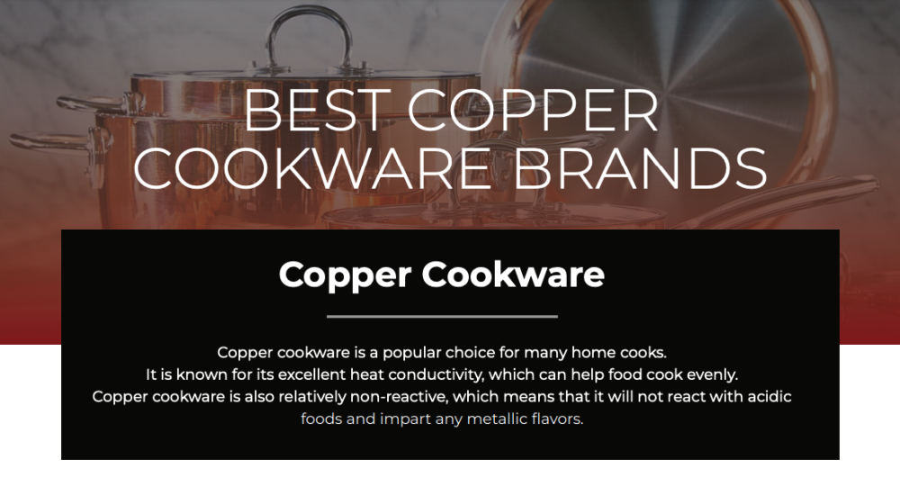 What are the best copper cookware brands? 