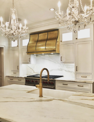 Gold shop kitchen hood