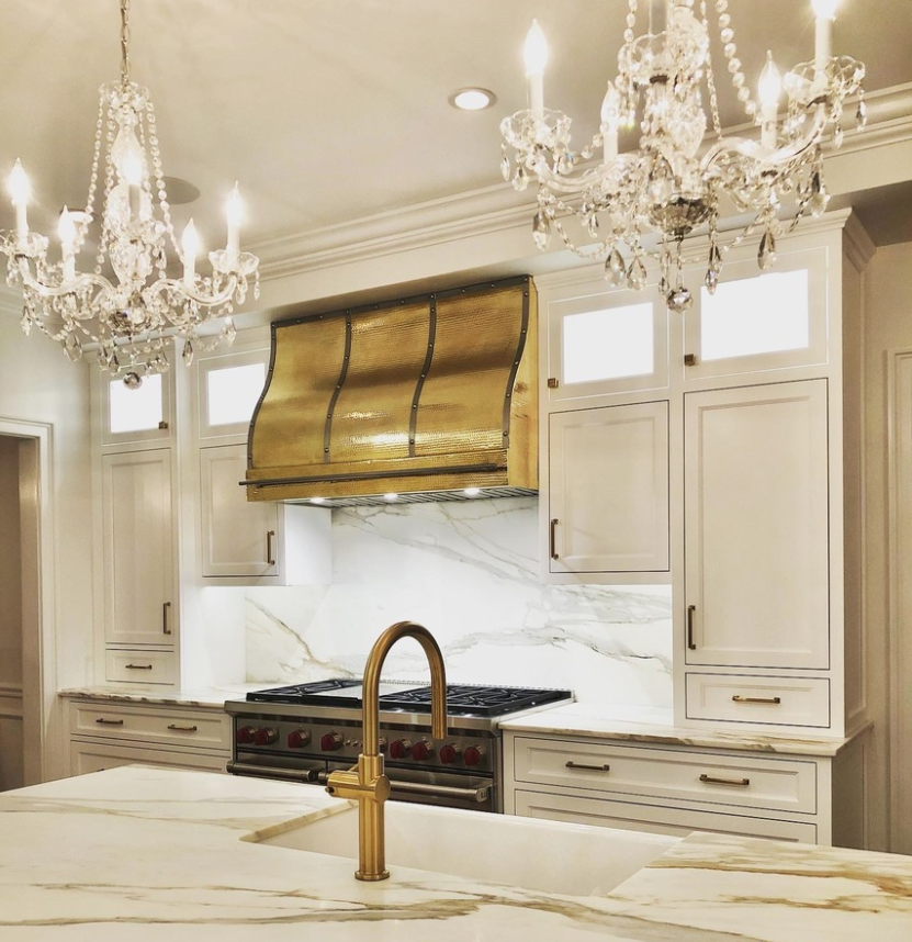 classic style brass range hood custom brass range hood