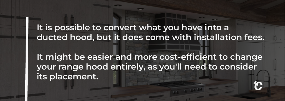 can you convert a range hood