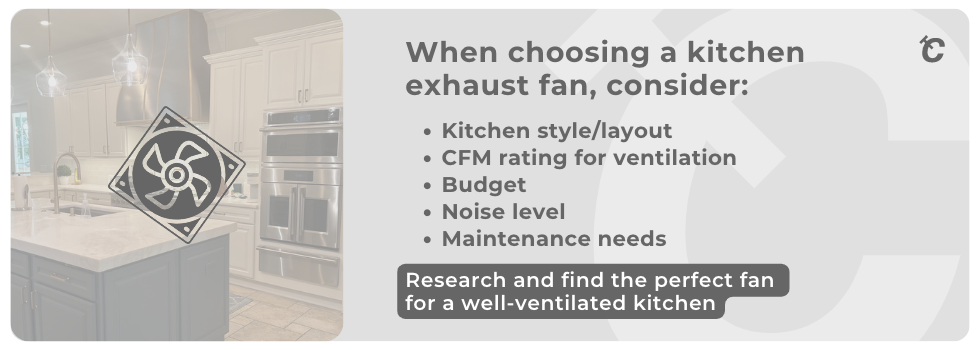 the perfect kitchen exhaust fan