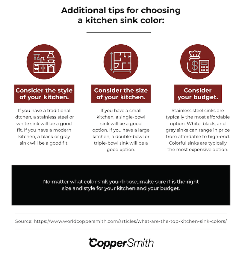 sink color tips