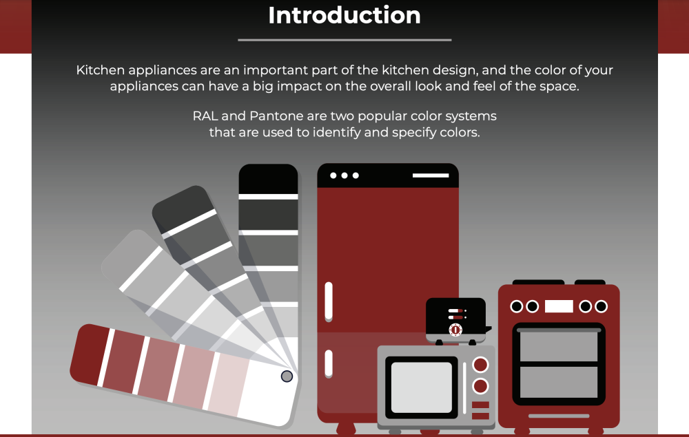 kitchen appliances color systems