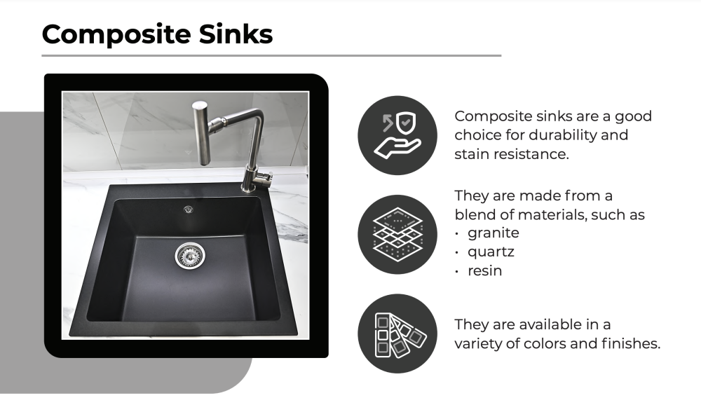 self rimming composite sink