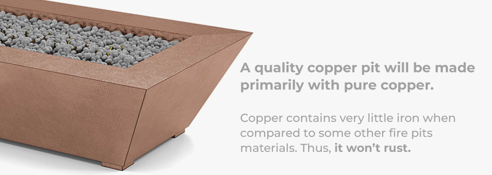 copper is rust proof