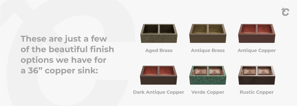 copper sink finishes