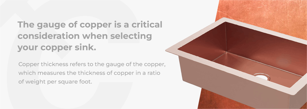 copper sink gauge