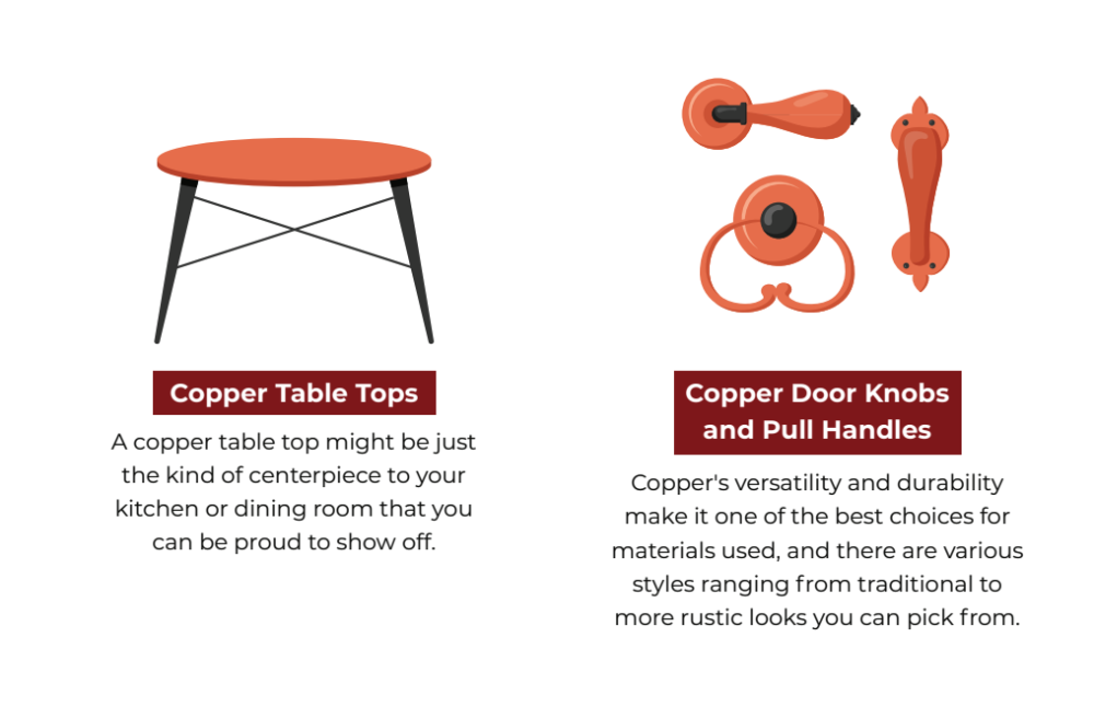 copper table tops