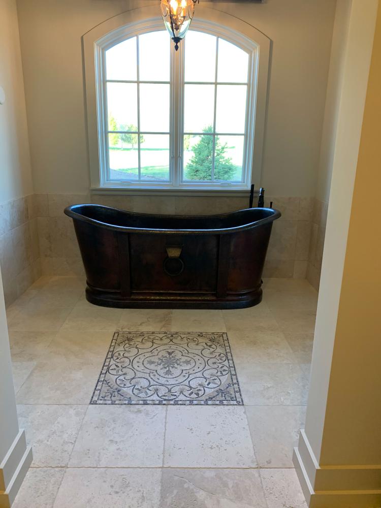 custom copper bathtub design 