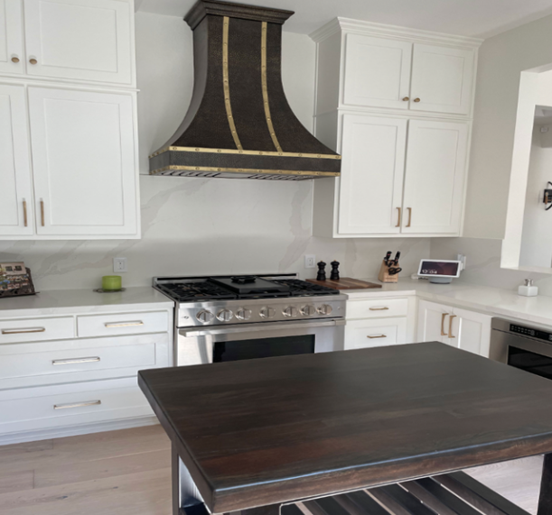 brass range hood designs