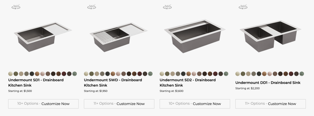 customizable workstation sink
