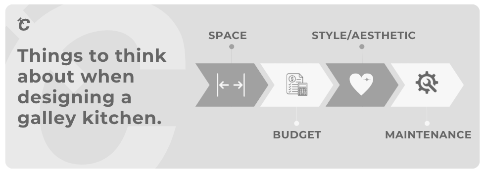 things to think about when designing a galley kitchen