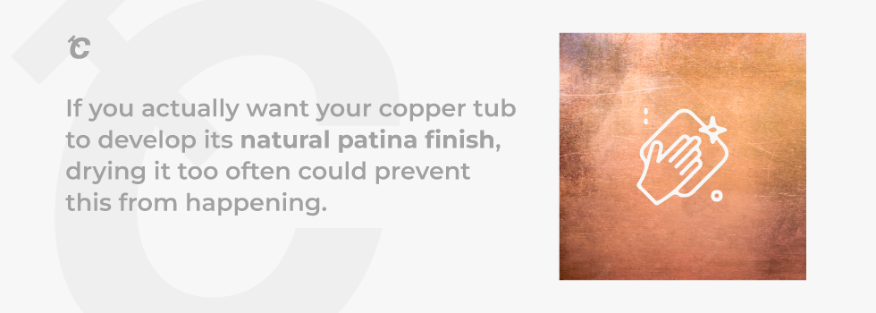 do copper tubs change