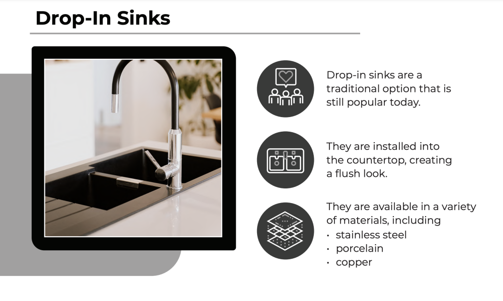 drop-in sink