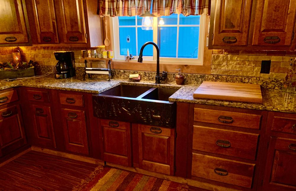 farmhouse double sink