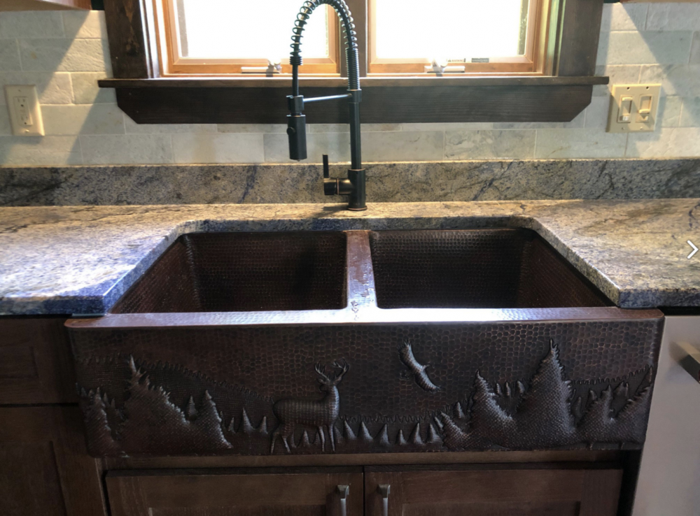 farmhouse sink deer