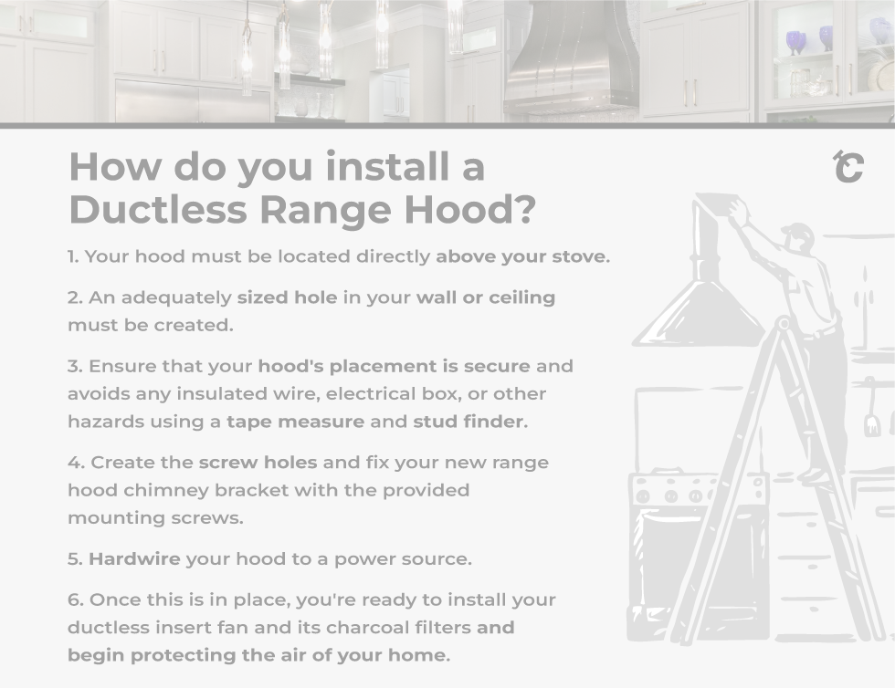 how to install a range hood