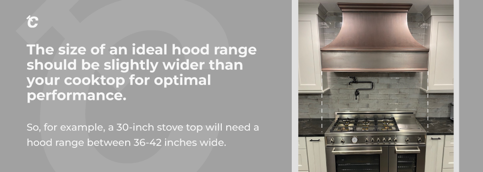 range hood ideal height