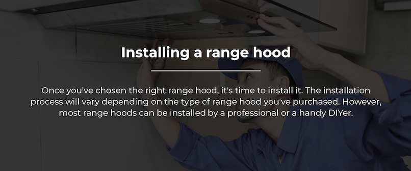 how to install a range hood