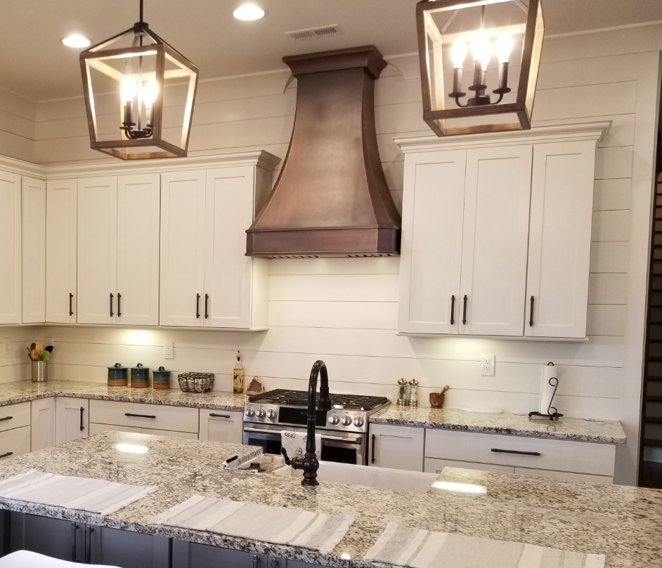 custom copper range hood