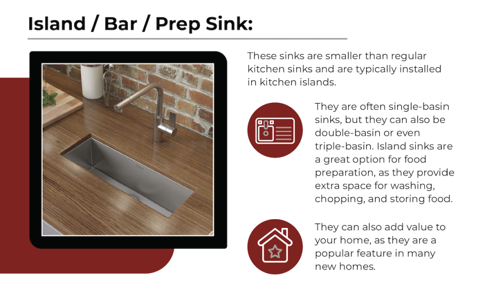 island bar prep sink