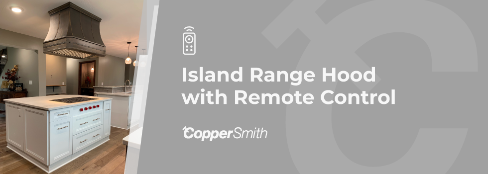 Island range hood clearance with remote control