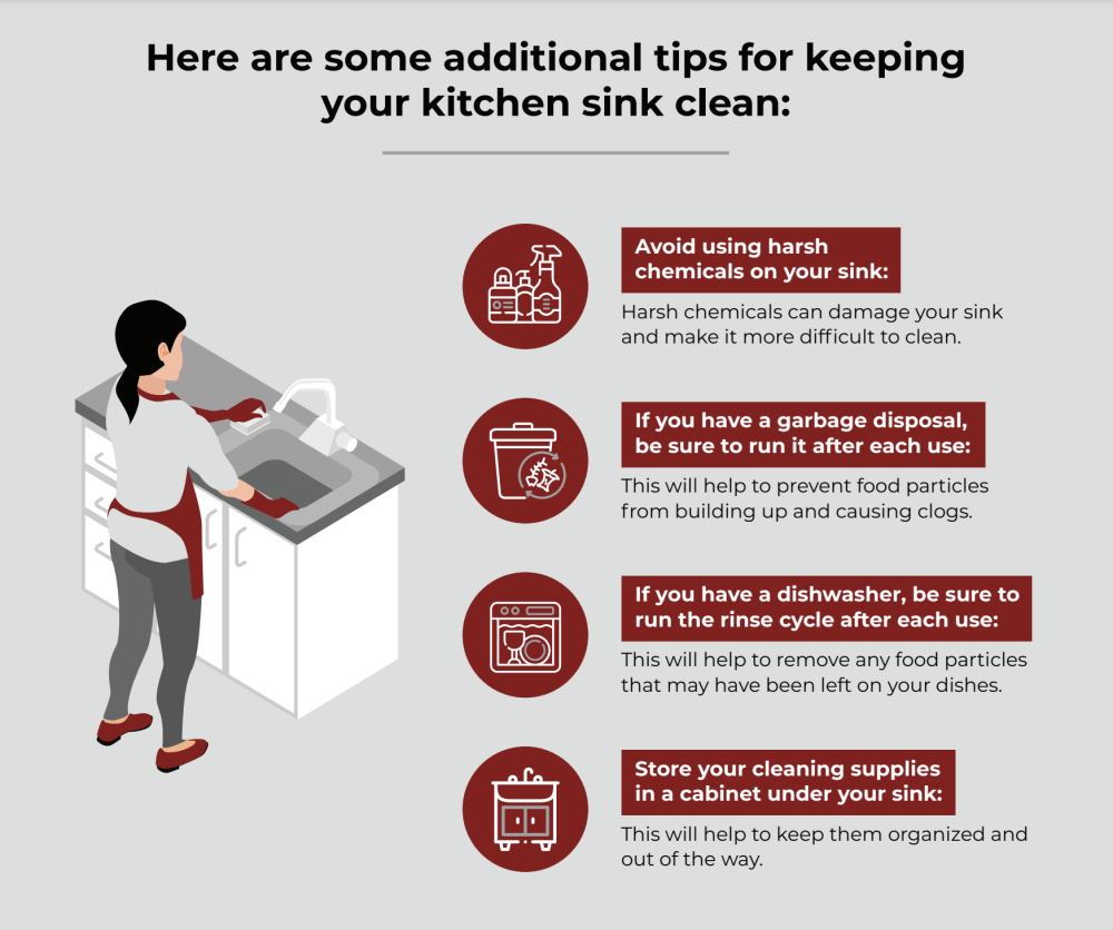 how to keep you kitchen sink clean