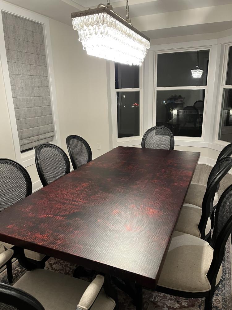 custom made metal tables