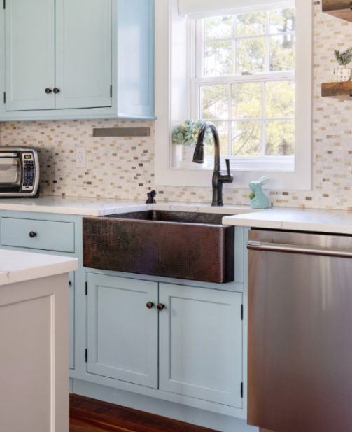 modern copper sink