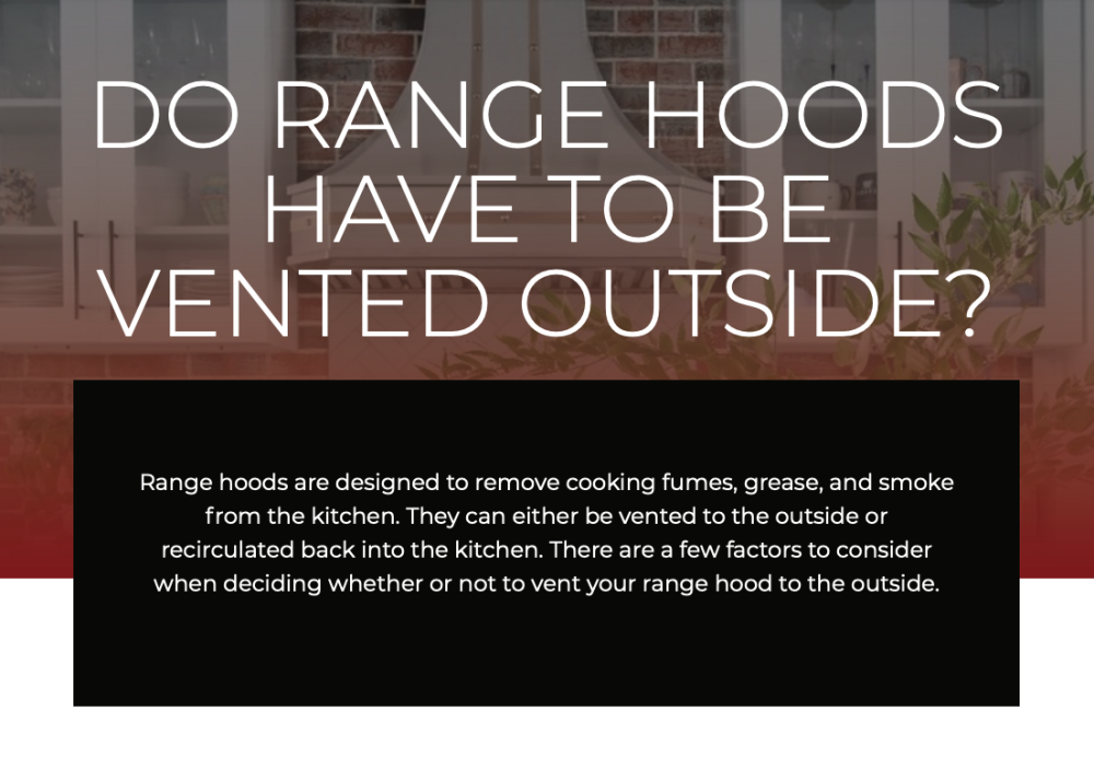 outside vented range hoods