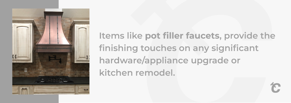 pot filler faucet styles