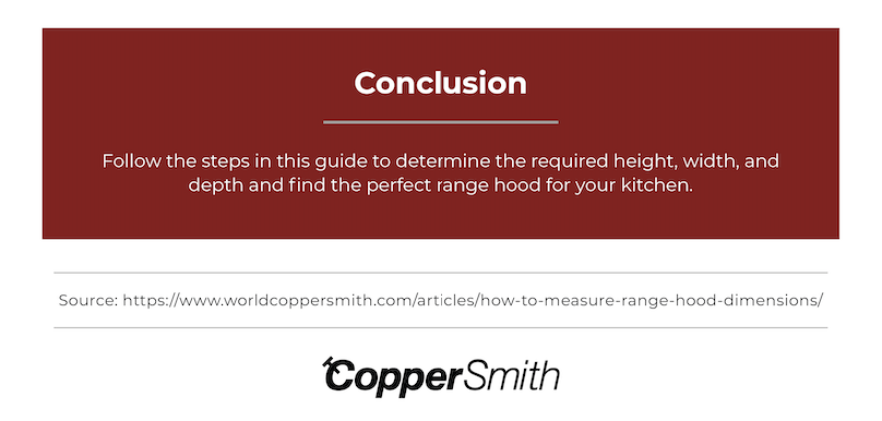how to know your range hood dimensions 