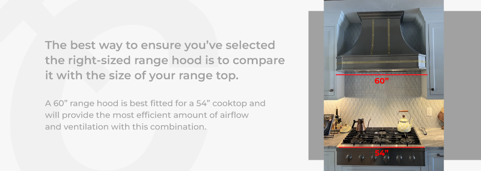 range hood width