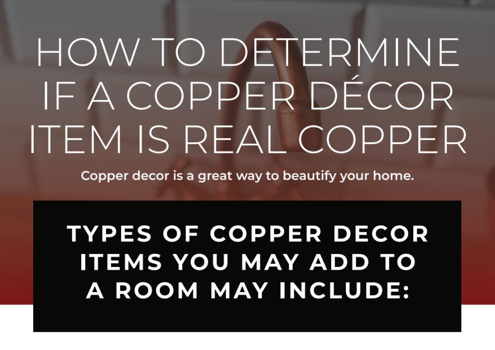 how to know if your copper decor is real